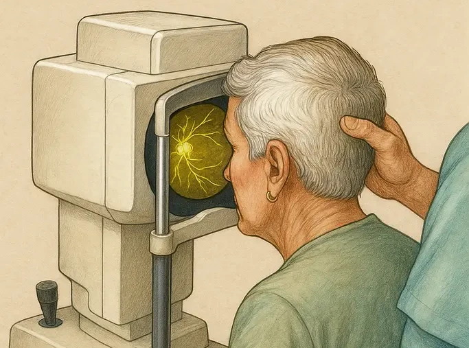 Angiografia fluoresceínica da retina