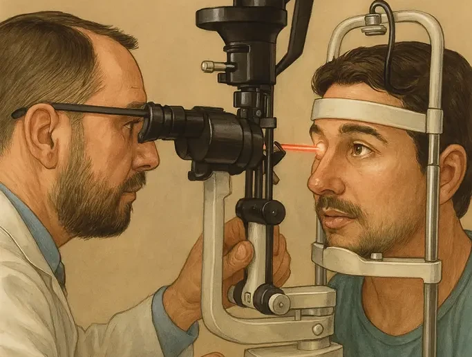 Fotocoagulação a laser da retina
