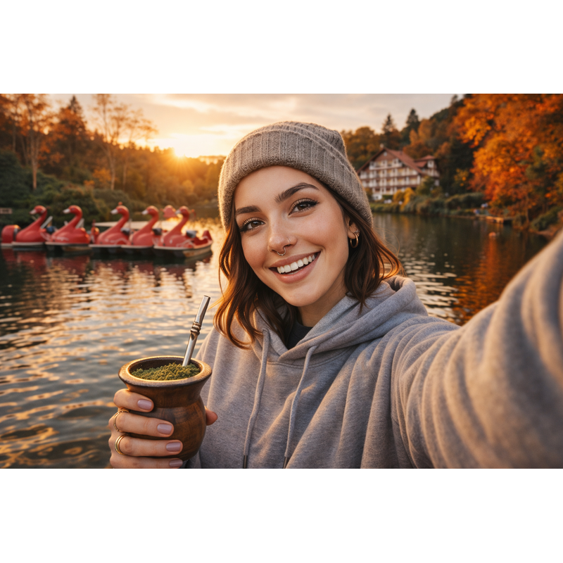 Selfie no Lago Negro